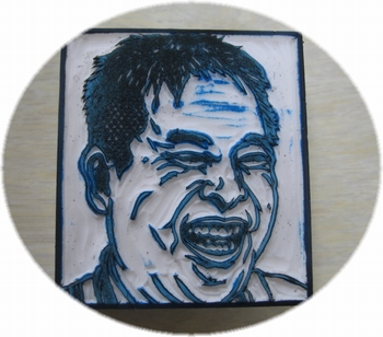 201011GUNさんより似顔絵ハンコ