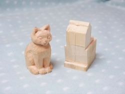 木彫猫